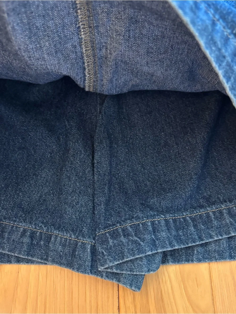 Vintage 90’s Arizona Jeans Denim Mini Skirt Skort Built In Shorts